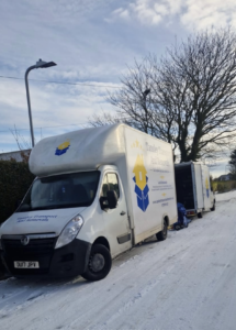Winter house removals Derbyshire